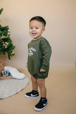 Little Joy Co. It's a Beaut Clark Christmas Sweatshirt Romper - Everetts Place Boutique - 