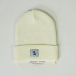 Ivory | Beanie - White, Wool, Woolen, Hat | Everetts Place