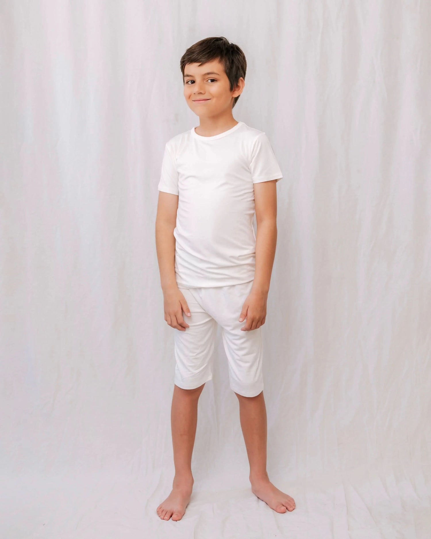 Bubble Baby Ivory | Short Sleeve Pajamas - 