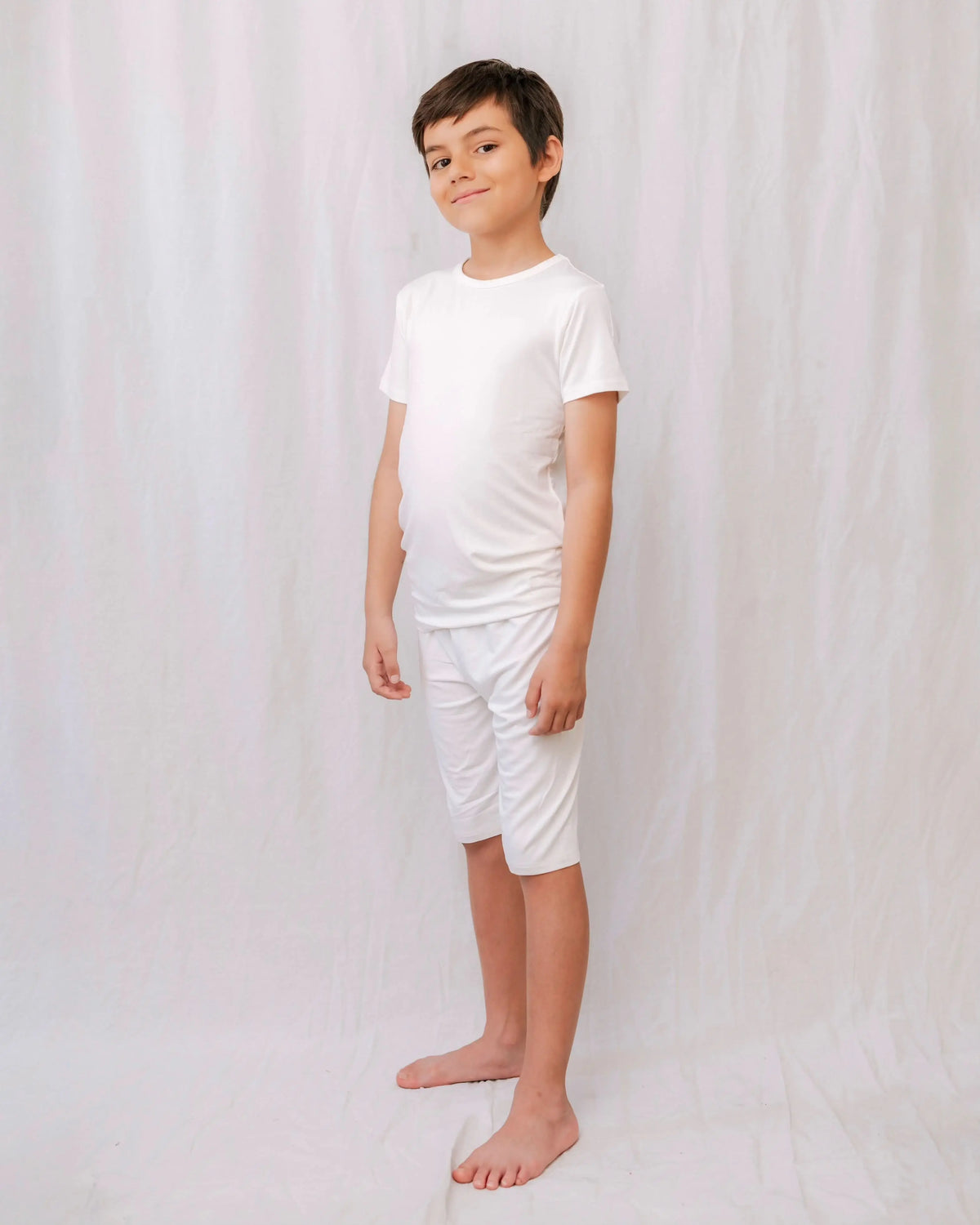 Bubble Baby Ivory | Short Sleeve Pajamas - 