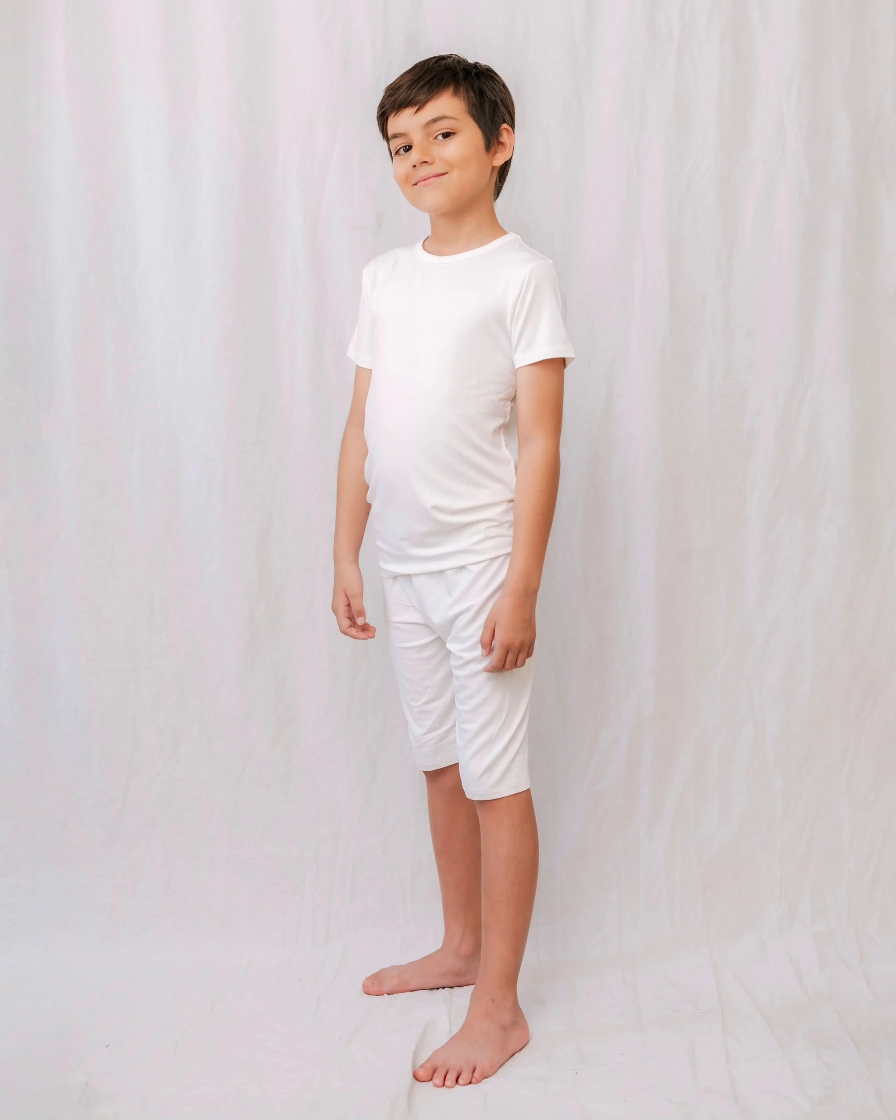 Bubble Baby Ivory | Short Sleeve Pajamas - 
