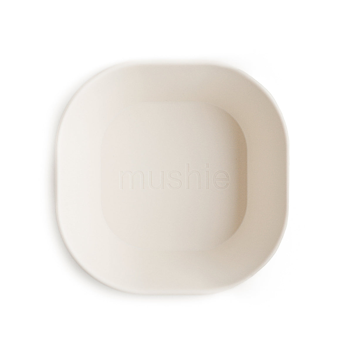 Mushie Square Dinnerware Bowls, safe silicone for baby & toddler feeding.