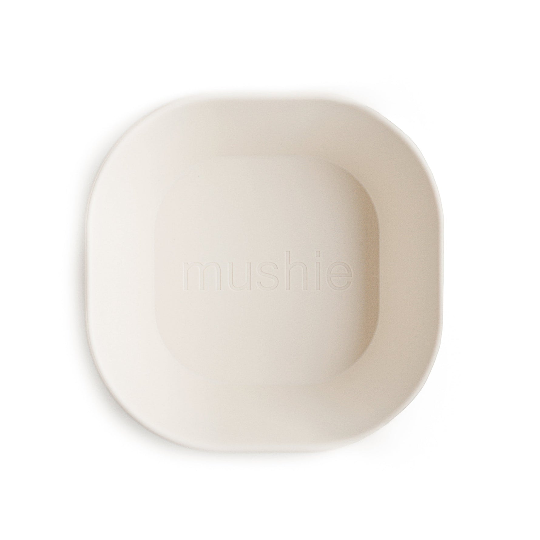 Mushie Square Dinnerware Bowls, safe silicone for baby & toddler feeding.