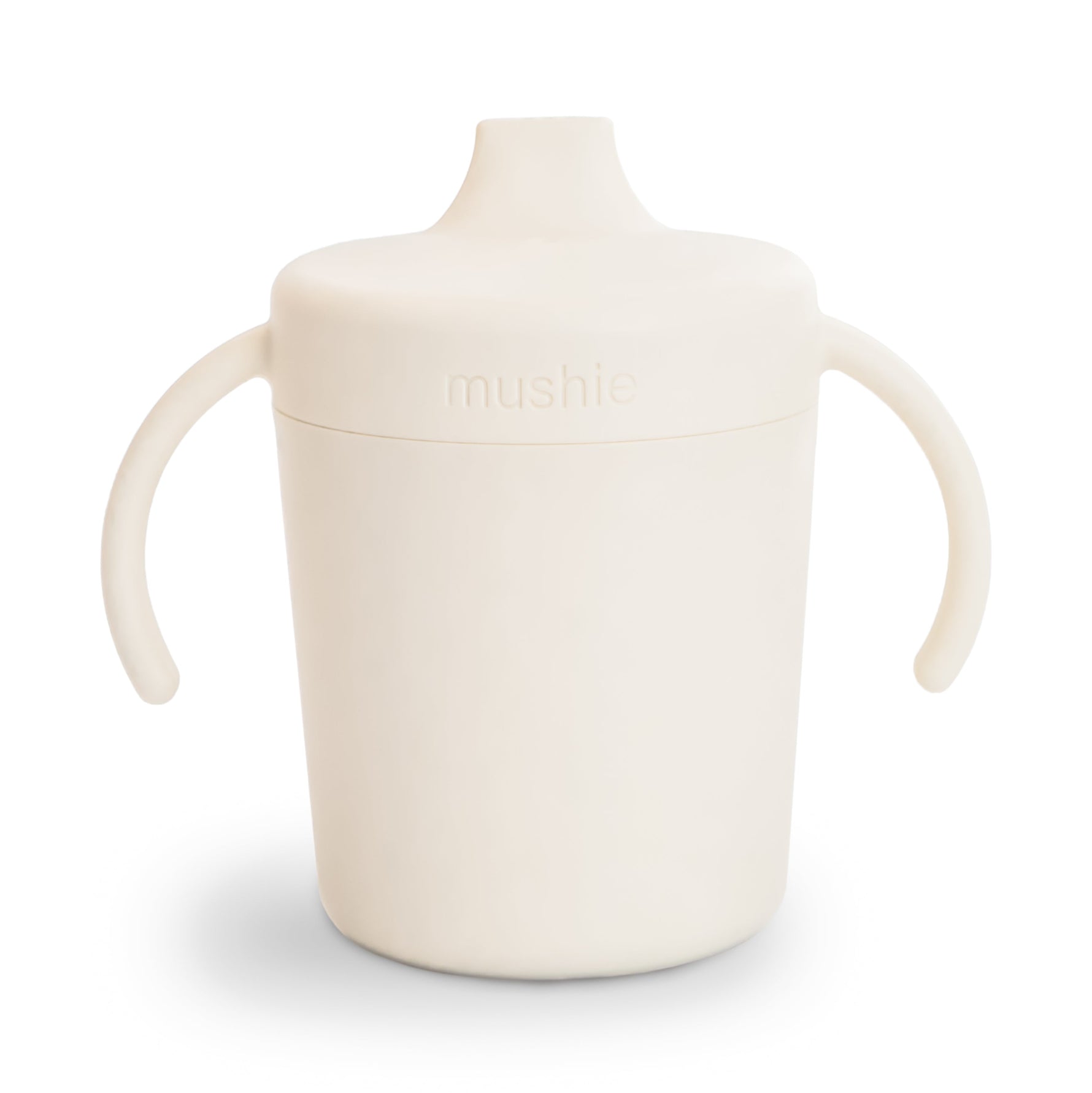 Plastic Trainer Sippy Cup, Handle, Lid by Mushie