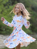 Halloween Bow Spring and Summer Girls Dress by Rylee Faith Designs