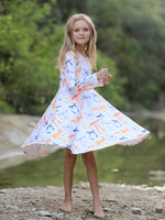 Halloween Bow Spring and Summer Girls Dress by Rylee Faith Designs