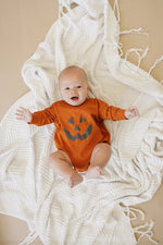 Little Joy Co. Jack O Lantern Sweatshirt Romper - Everetts Place Boutique - 