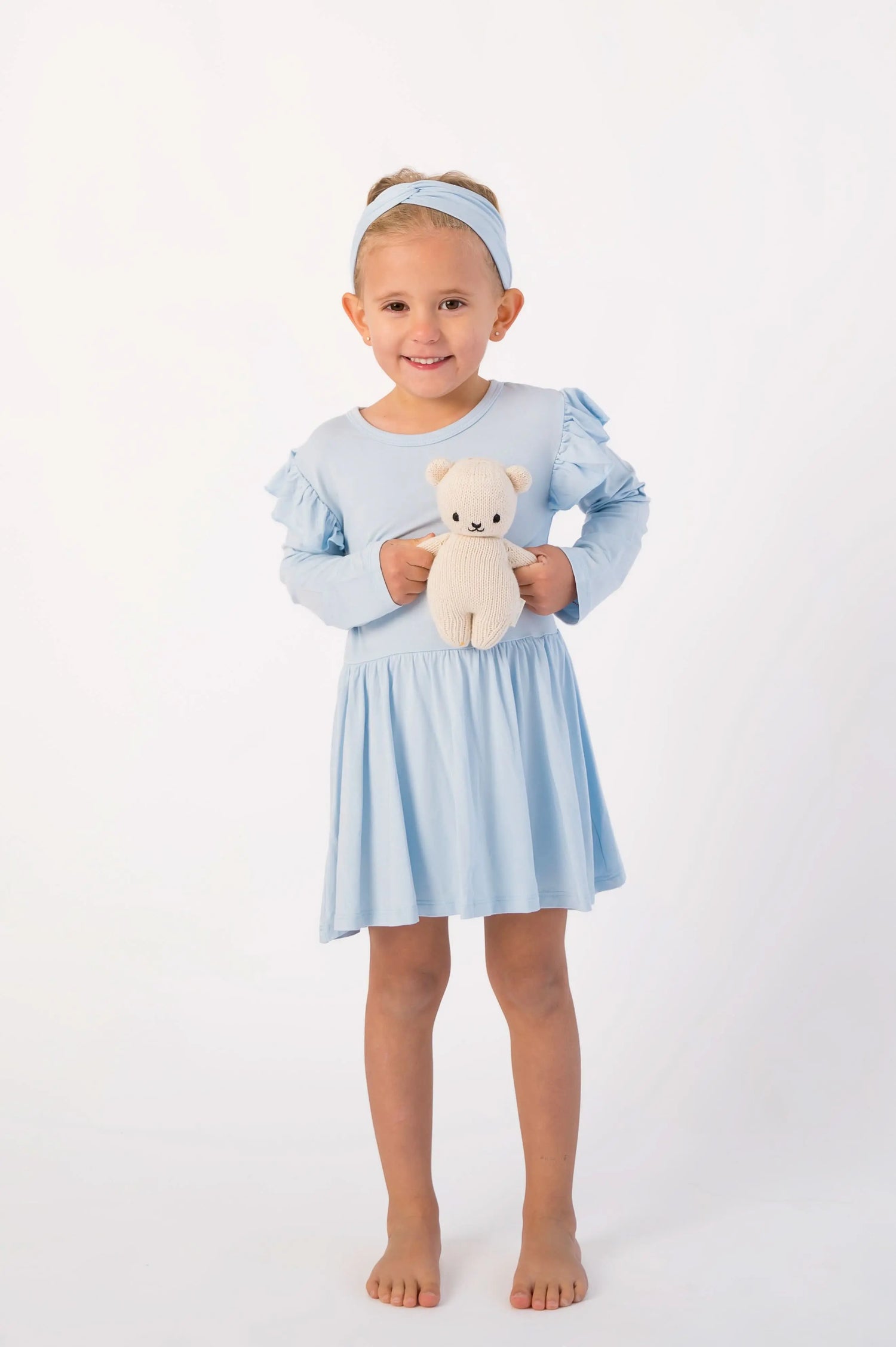 Bubble Baby Jet | Long Sleeve Flutter Bodysuit Dress - 