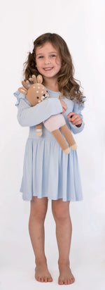 Bubble Baby Jet | Long Sleeve Flutter Bodysuit Dress - 