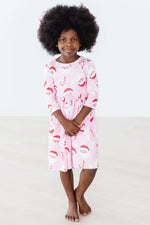 Jingle Bells Three Quarter Sleeve Pocket Twirl Dress Mila & Rose ® Everetts Place: Online Boutique