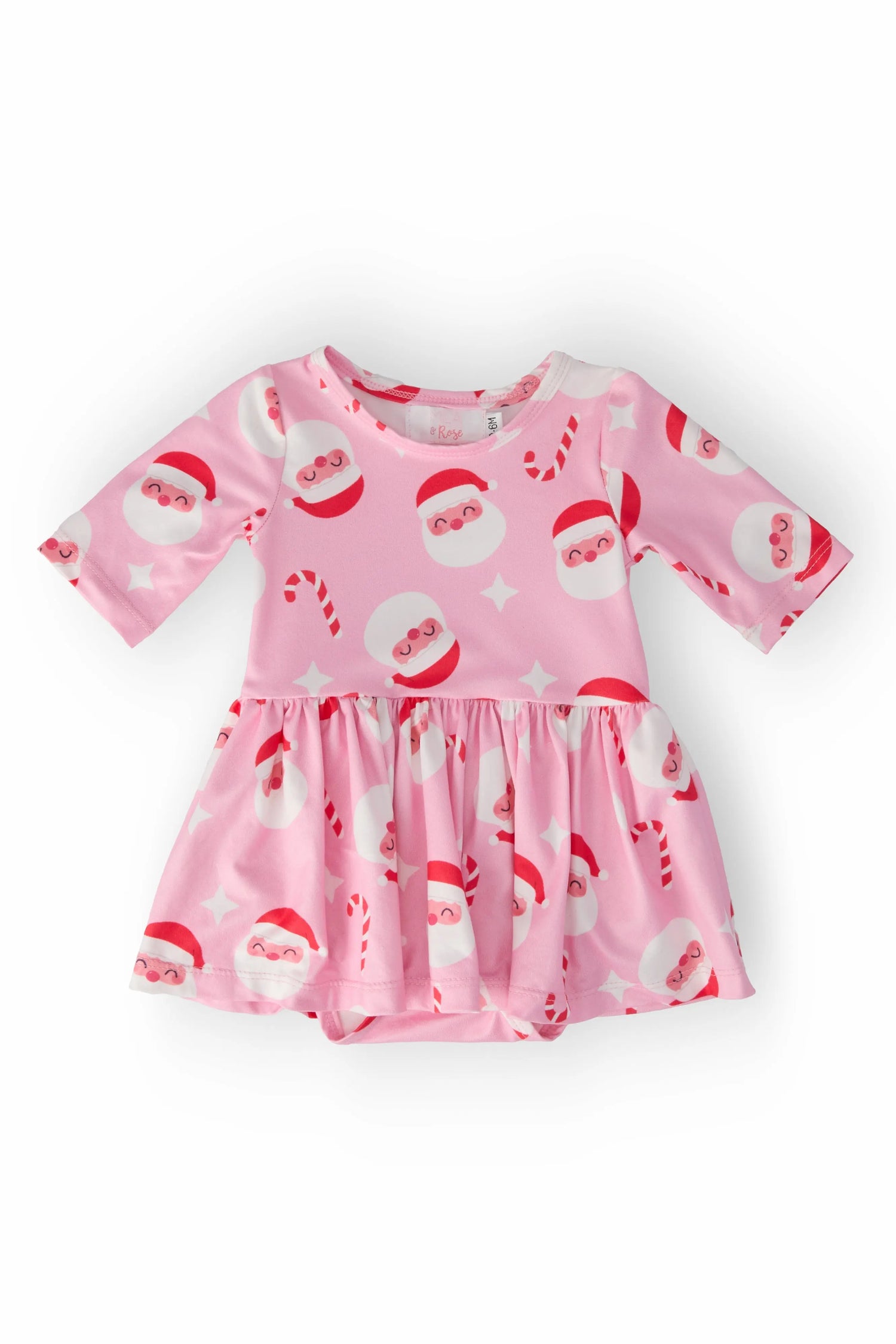 Jingle Bells Three Quarter Sleeve Twirl Baby Bodysuit Mila & Rose ® Everetts Place: Online Boutique