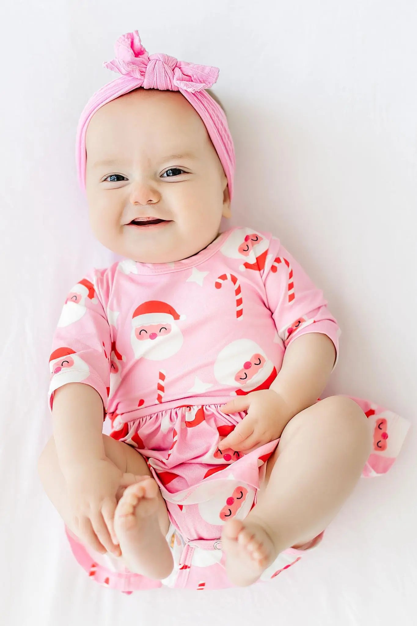 Jingle Bells Three Quarter Sleeve Twirl Baby Bodysuit Mila & Rose ® Everetts Place: Online Boutique