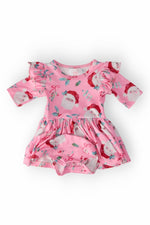 Mila & Rose ® Jolly Old Saint Nick Twirl Flutter Baby Bodysuit Set - Everetts Place Boutique - 