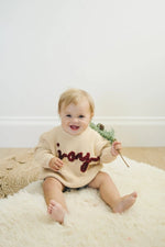 Little Joy Co. Joy Hand Embroidered Christmas Sweater - Everetts Place Boutique - 