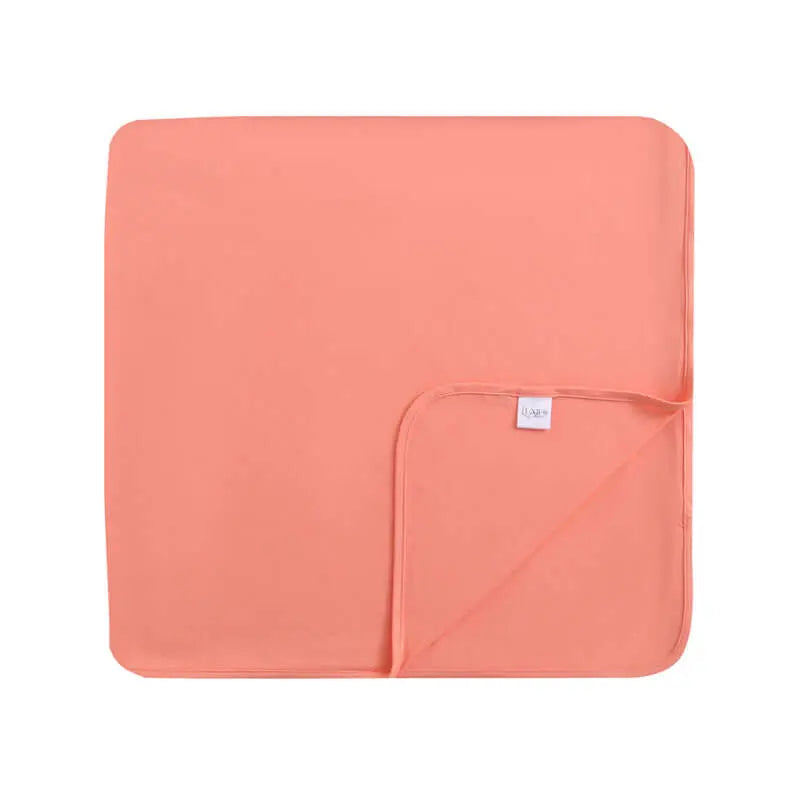Luxie Charm Joyful Coral Bamboo Swaddle Blanket - Everetts Place Boutique - 