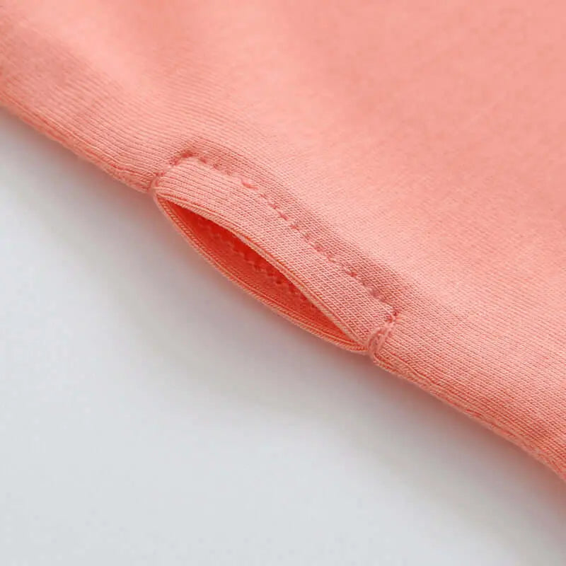 Luxie Charm Joyful Coral Zippered Baby Romper - Everetts Place Boutique - 