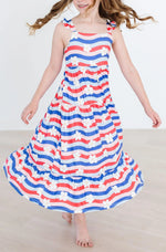 July Vibes Ruffle Maxi Dress Lightweight Summer Resort Wear Mila & Rose ® Everetts Place: Online Boutique
