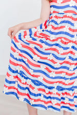 July Vibes Ruffle Maxi Dress Lightweight Summer Resort Wear Mila & Rose ® Everetts Place: Online Boutique
