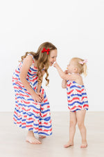 Mila & Rose organic baby July Vibes Ruffle Maxi Dress.