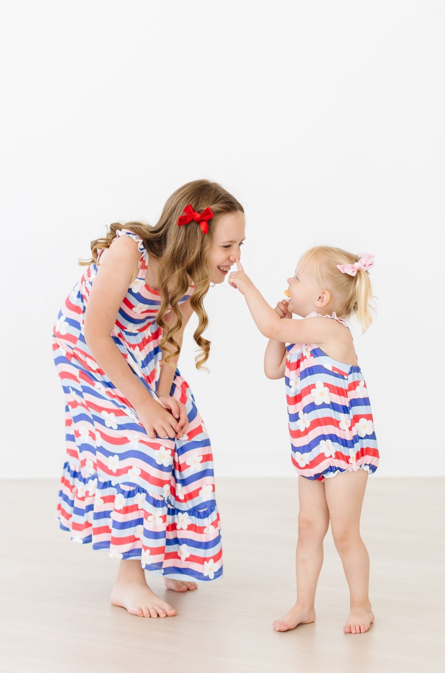 Mila & Rose organic baby July Vibes Ruffle Maxi Dress.