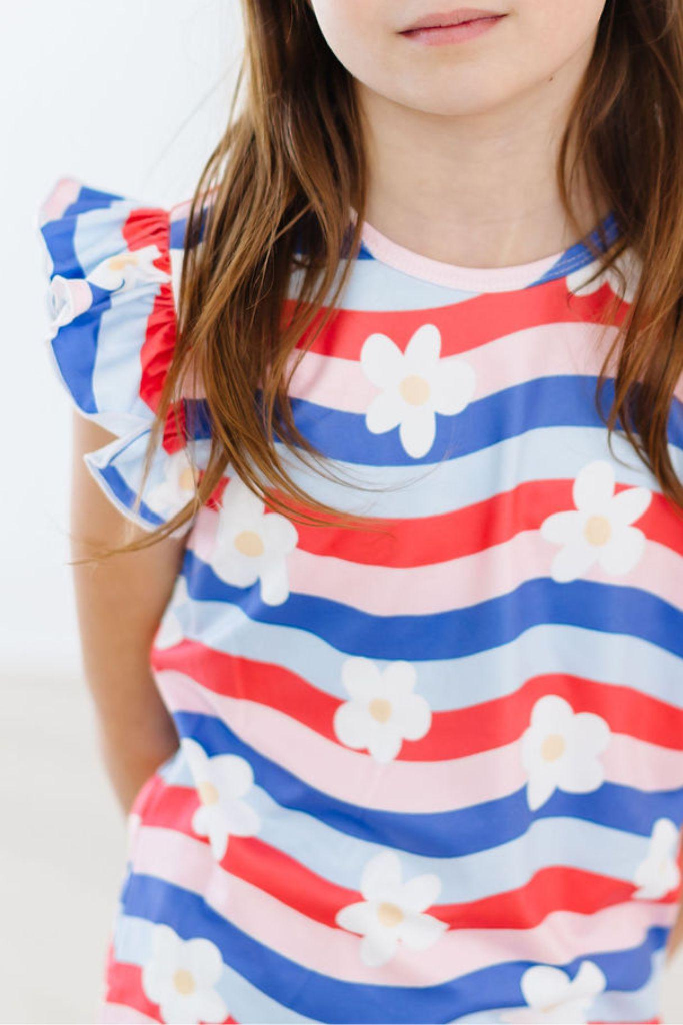 July Vibes Short Sleeve Ruffle Tee Mila And Rose Collection Mila & Rose ® Everetts Place: Online Boutique