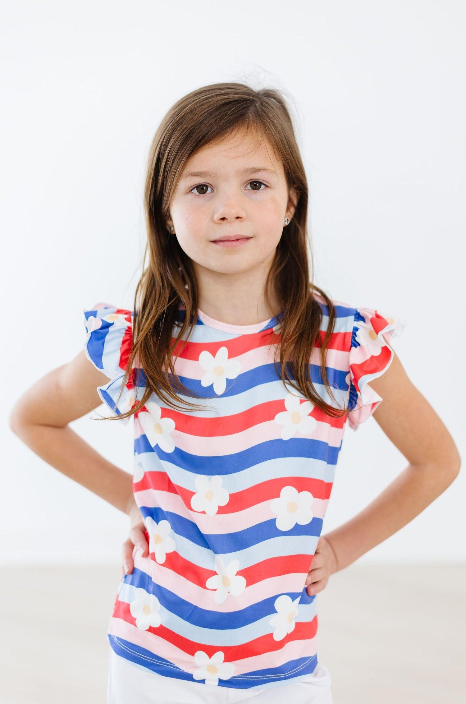 July Vibes Short Sleeve Ruffle Tee Mila And Rose Collection Mila & Rose ® Everetts Place: Online Boutique