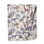 Jungle Safari Bamboo-Soft Stroller Blanket for Baby Boy Tesa Babe 