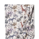 Jungle Safari Bamboo-Soft Stroller Blanket for Baby Boy Tesa Babe 