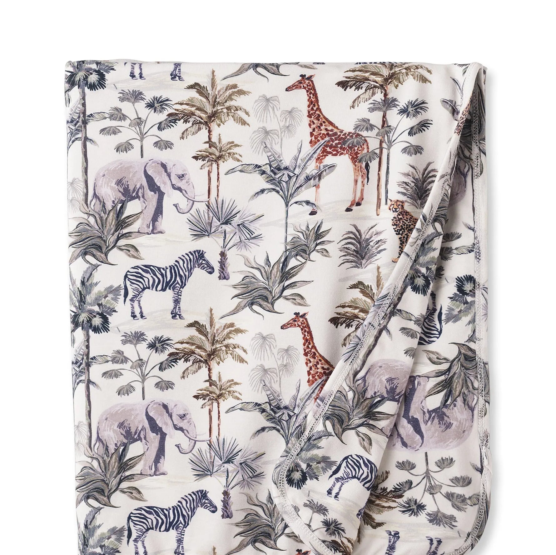 Jungle Safari Bamboo-Soft Stroller Blanket for Baby Boy Tesa Babe 