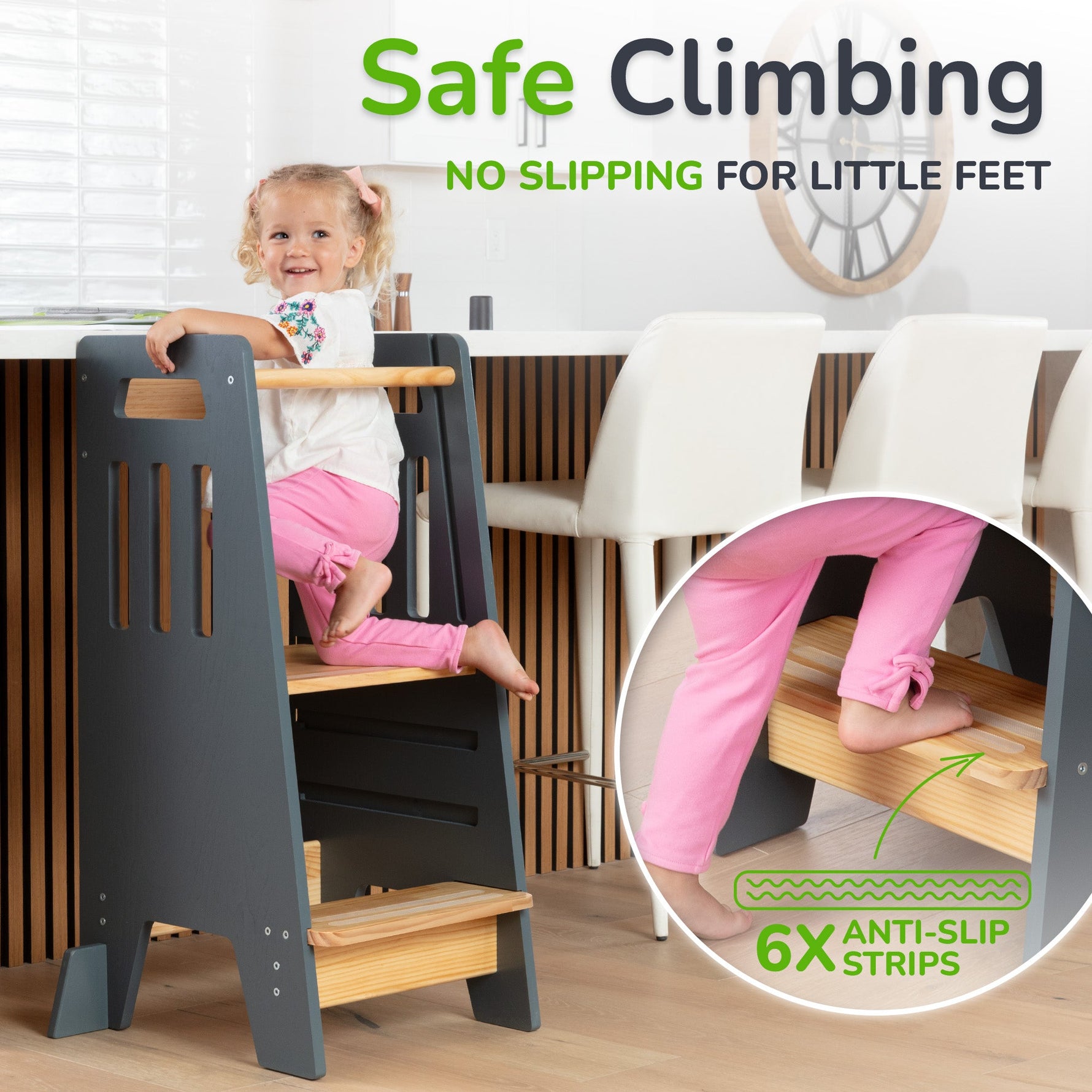 Standing Toddler Tower with Sliding Safety Door by Ocodile.com at Everetts Place
