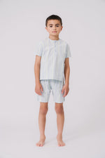 KIPP Collection Short Sleeve Stripe Shirt with Pocket Detail for Casual Wear by KIPP™ Collection at Everetts Place