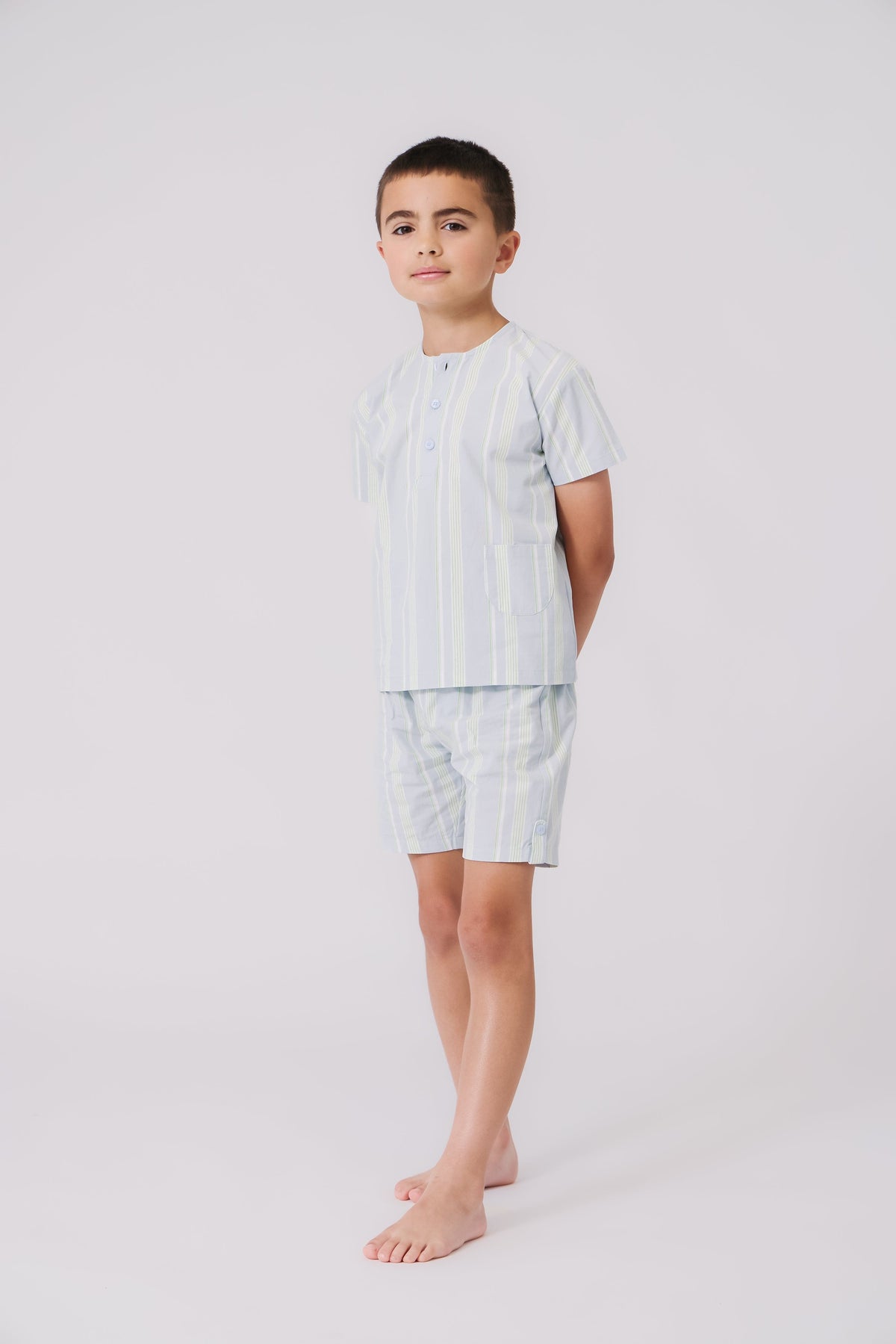KIPP Collection Zachary Striped Shorts With Elastic Waistband For Casual Wear by KIPP™ Collection at Everetts Place
