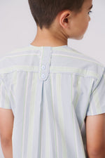 KIPP Collection Short Sleeve Stripe Shirt with Pocket Detail for Casual Wear by KIPP™ Collection at Everetts Place