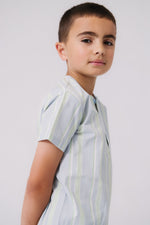 KIPP Collection Short Sleeve Stripe Shirt with Pocket Detail for Casual Wear by KIPP™ Collection at Everetts Place