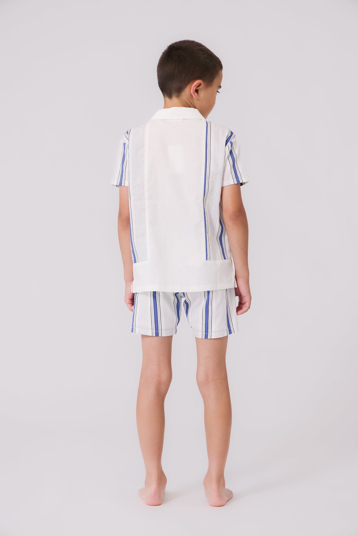 KIPP Collection Short Sleeve Button Up Shirt With Bold Striped Print For Women by KIPP™ Collection at Everetts Place