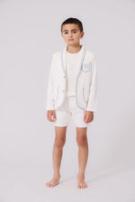 KIPP Collection Structured Cotton Knit Blazer With Color Trim For Men by KIPP™ Collection at Everetts Place