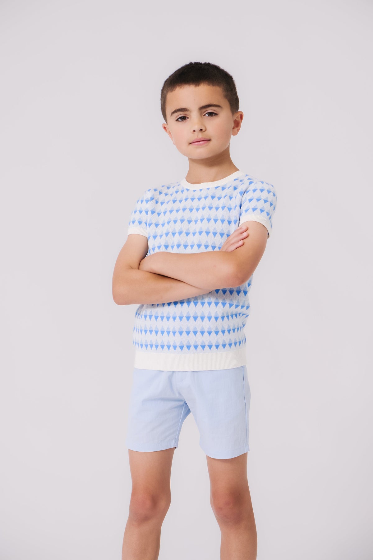 Kipp Collection Shorts Polished Cotton With Button Details For Everyday Wear by KIPP™ Collection at Everetts Place