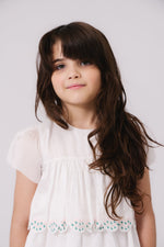 KIPP Pink Tiered Dress with Floral Embroidery and Scalloped Edges for Girls by KIPP™ Collection at Everetts Place