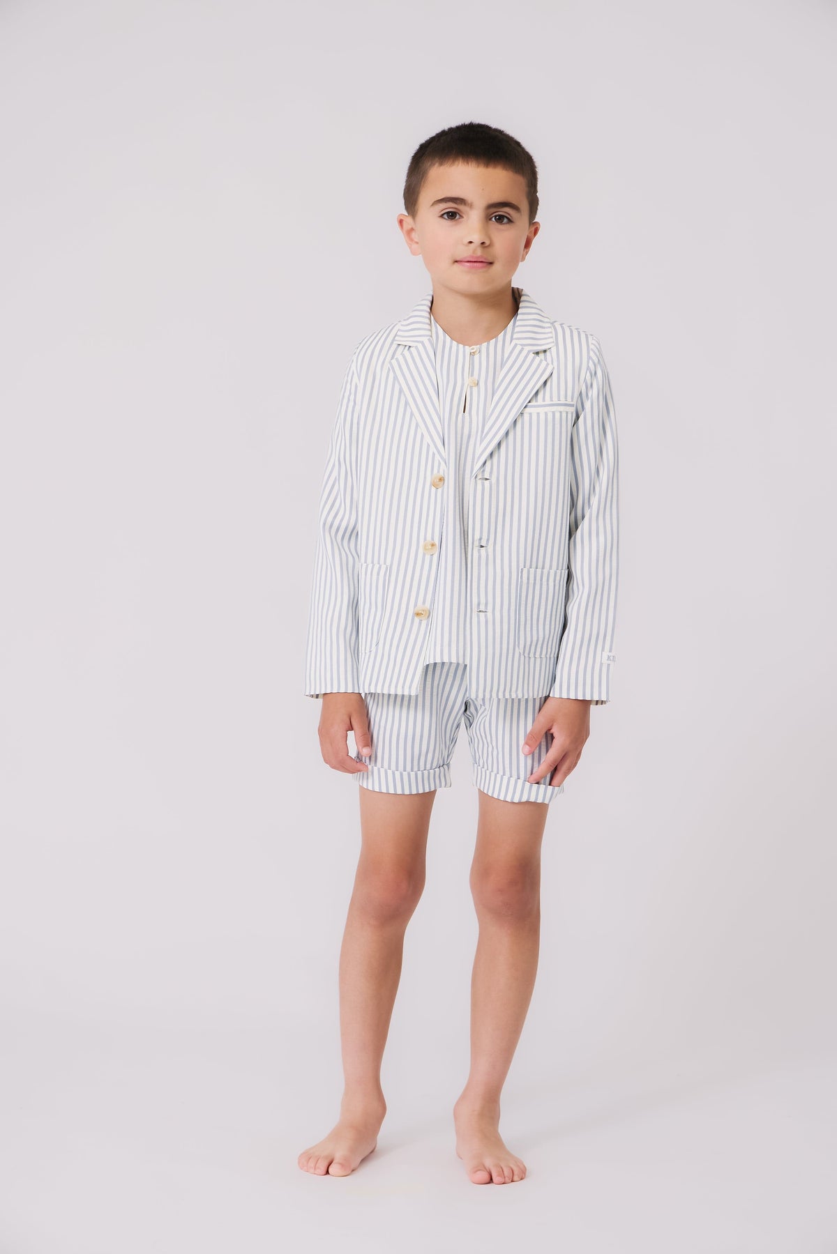 KIPP Collection Blazer With Blue Button Front Pockets For Professionals by KIPP™ Collection at Everetts Place