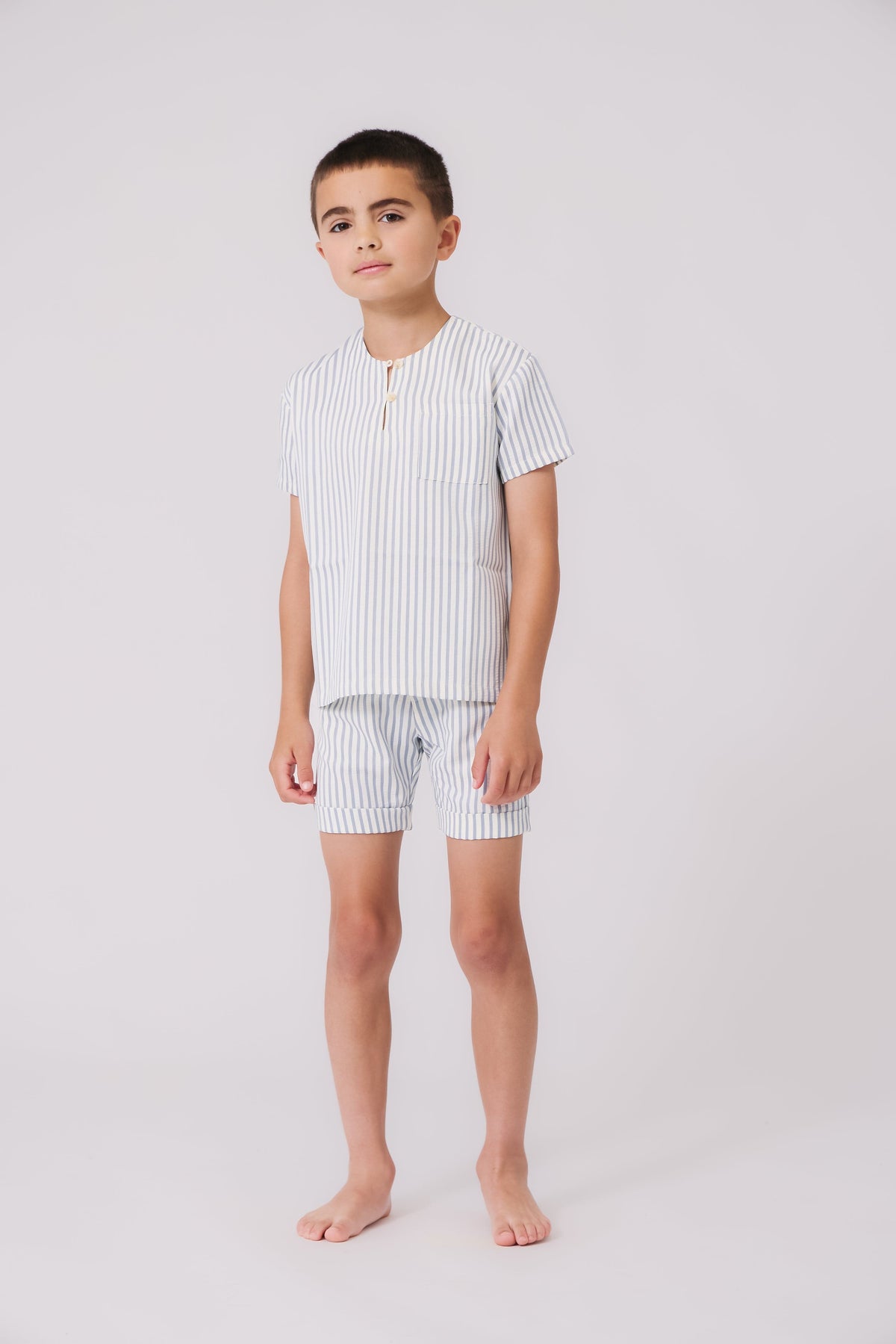 KIPP Collection Striped Shorts With Front Pocket Detail For Everyday Wear by KIPP™ Collection at Everetts Place