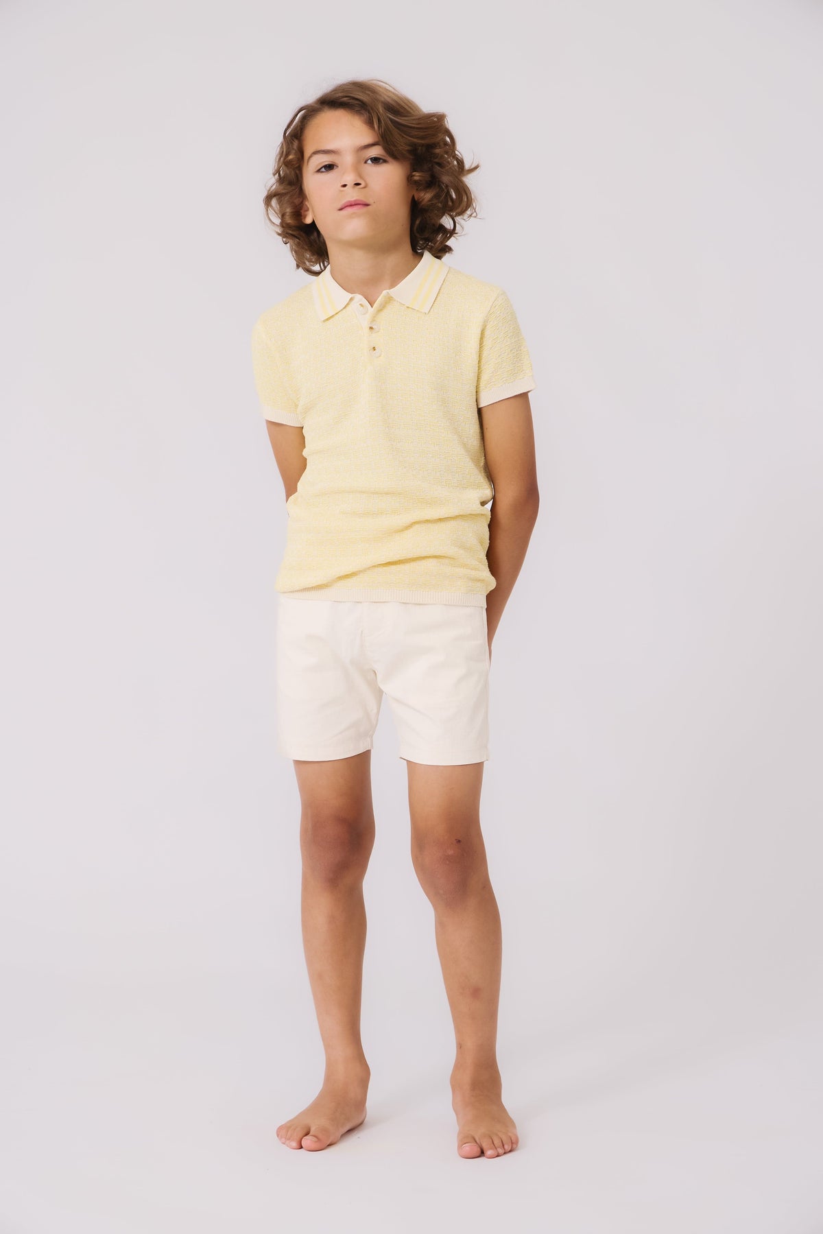 KIPP Collection Knit Polo Sweater With Contrast Collar For Everyday Wear by KIPP™ Collection at Everetts Place