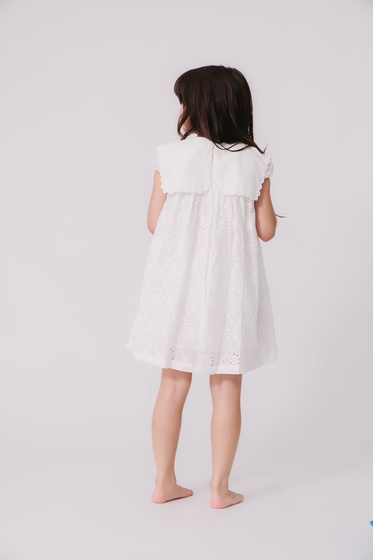 KIPP Collection Eyelet Dress With Ruffled Collar And Tie Detail For Girls by KIPP™ Collection at Everetts Place