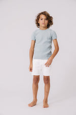 KIPP Collection Short Sleeve Knit Sweater With Stripe Detail For Casual Wear by KIPP™ Collection at Everetts Place