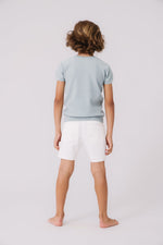 KIPP Collection Short Sleeve Knit Sweater With Stripe Detail For Casual Wear by KIPP™ Collection at Everetts Place