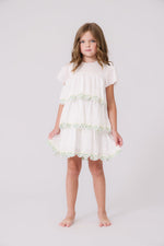 KIPP Collection Dress with Yellow Floral Detailing and Scalloped Edges for Girls by KIPP™ Collection at Everetts Place