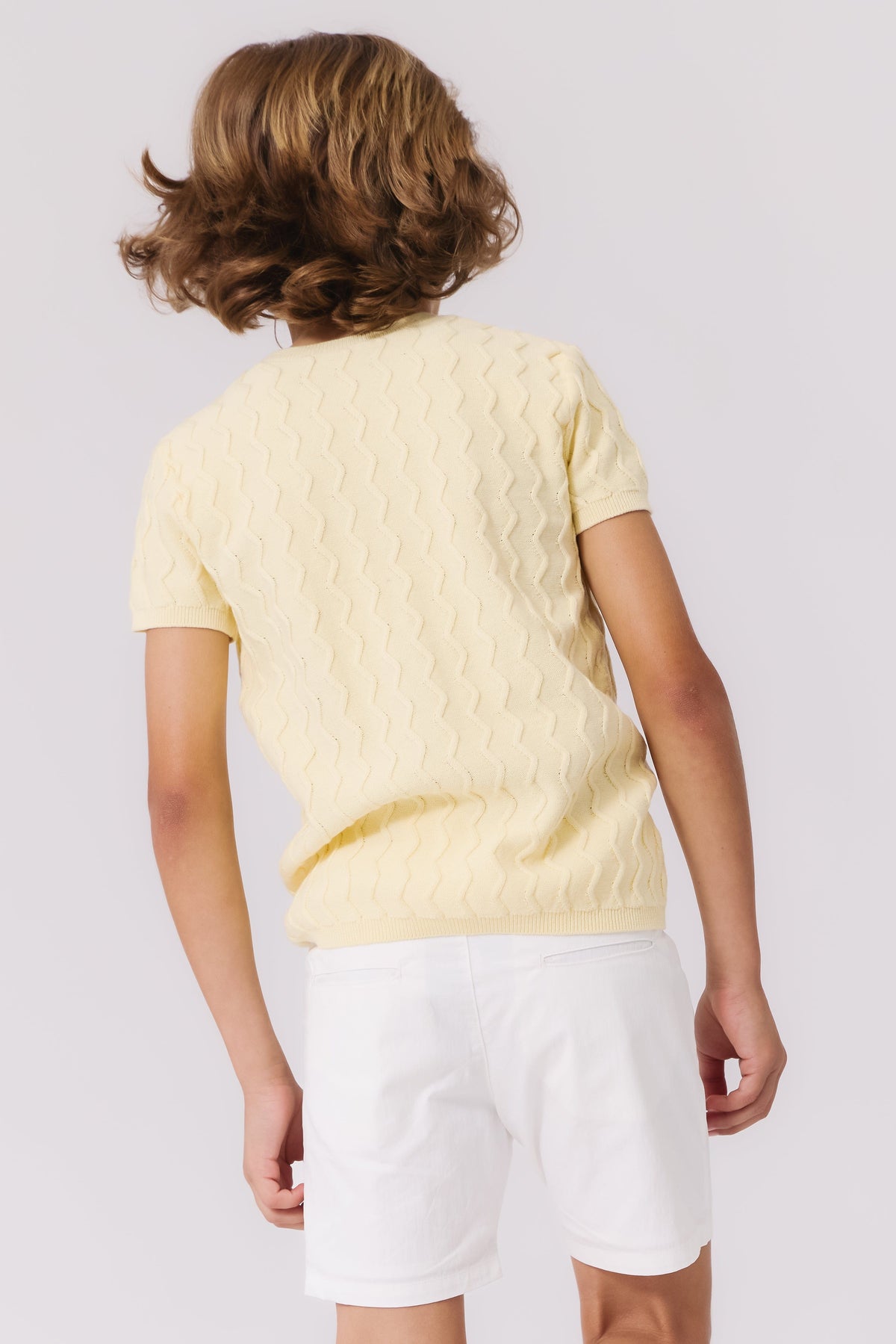 KIPP Collection Knit Sweater with 3D Zigzag Stitch for Preppy Style by KIPP™ Collection at Everetts Place