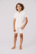 KIPP Collection Short Sleeve Collared Shirt with Contrast Trim for Casual Wear by KIPP™ Collection at Everetts Place