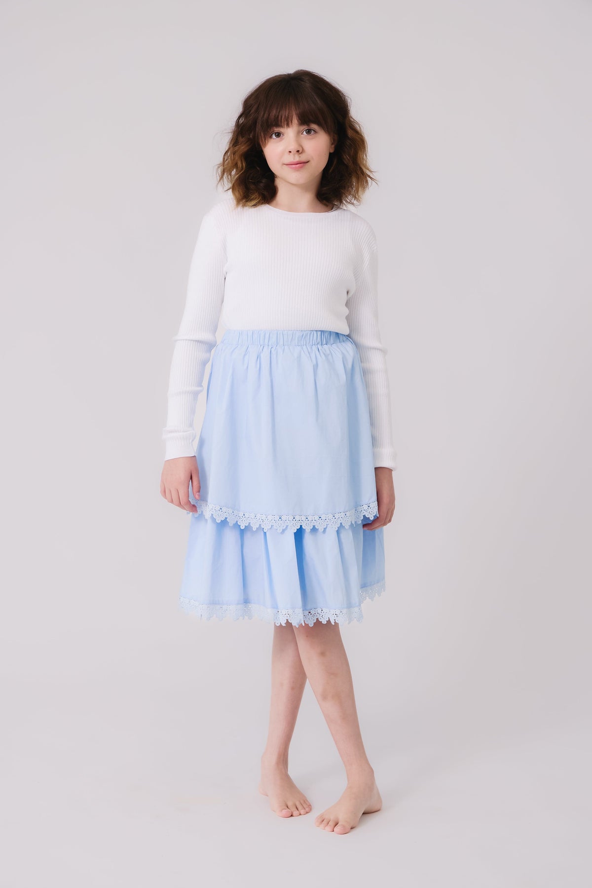 KIPP Collection Skirt Two Tier Lace Detail for Women by KIPP™ Collection at Everetts Place