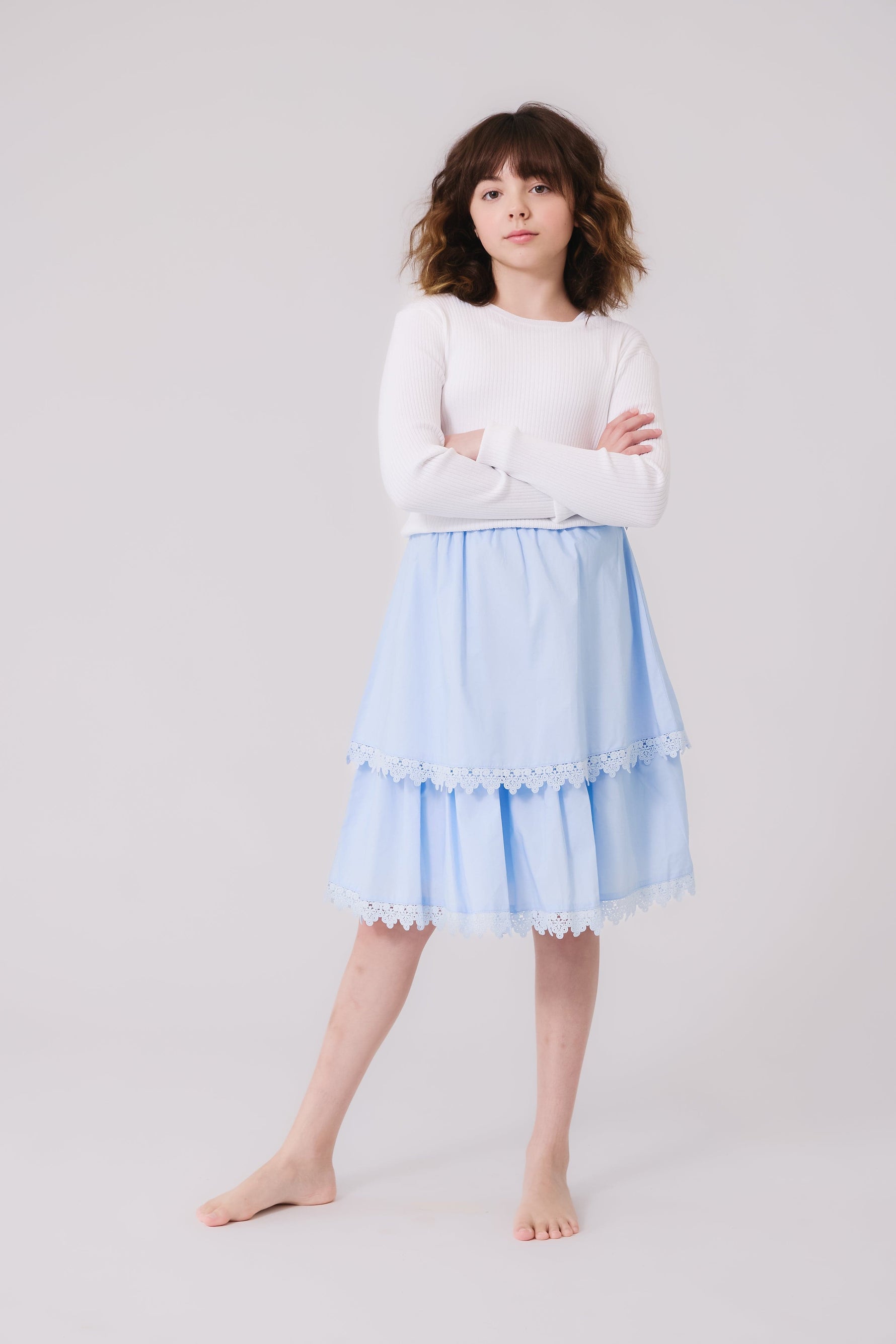 KIPP Collection Skirt Two Tier Lace Detail for Women by KIPP™ Collection at Everetts Place