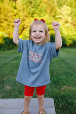 USA Daisy Oversized T-Shirt by Little Joy Co. at Everetts Place
